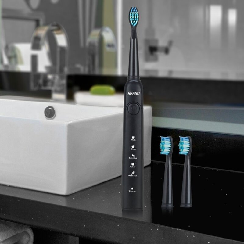 Cabeça antibacteriana para escova de dentes elétrica, 5 unidades, automático, substituição para seago 949/507/610/659