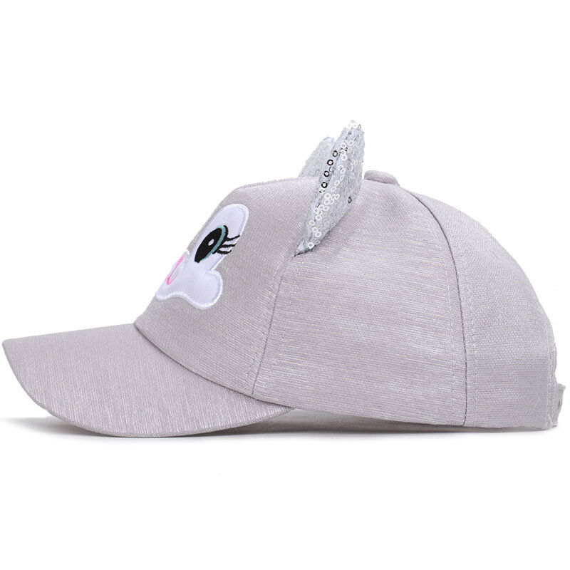 2019 Baru Payet Telinga Topi Anak Snapback Topi Baseball dengan Telinga Lucu Topi Musim Semi Musim Panas Hip Hop Anak Perempuan Anak Laki-laki Topi topi