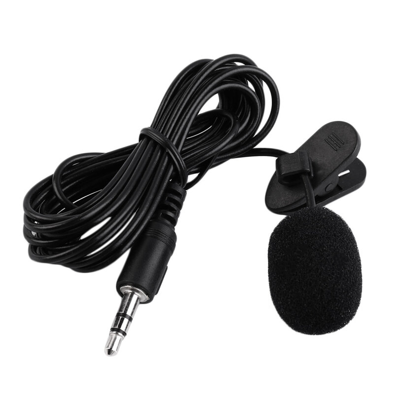 2020 Nieuwste Externe Draagbare 3.5Mm Handsfree Mini Wired Clip-On Revers Lavalier Microfoon Voor Pc Laptop 3.5Mm Externe