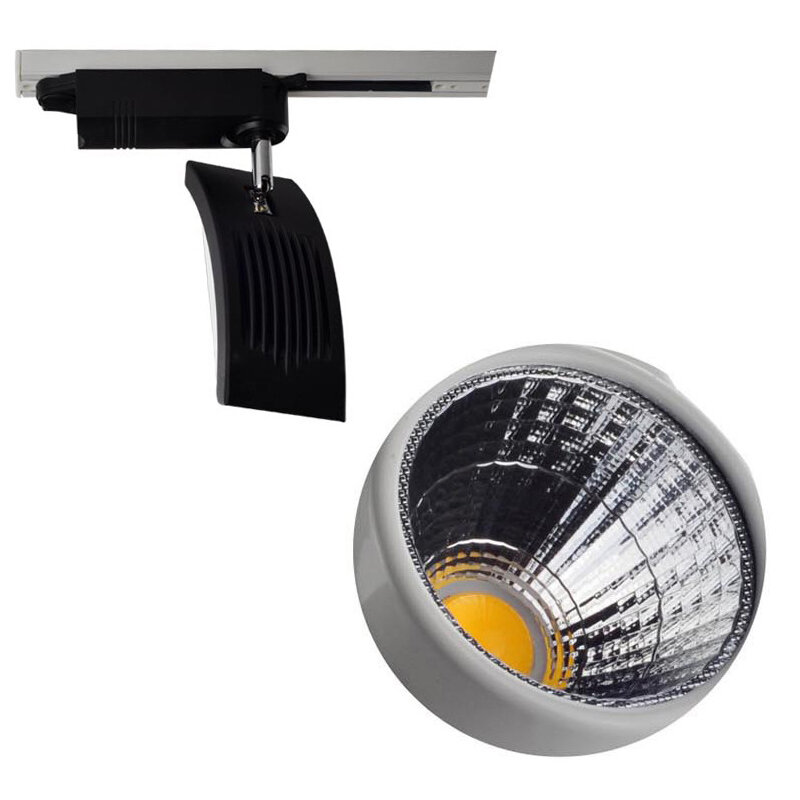 12W 15W COB LED track light led rail lamp leds spotlights Angle Adjustable lighting fixture for shop store Mall Exhibition