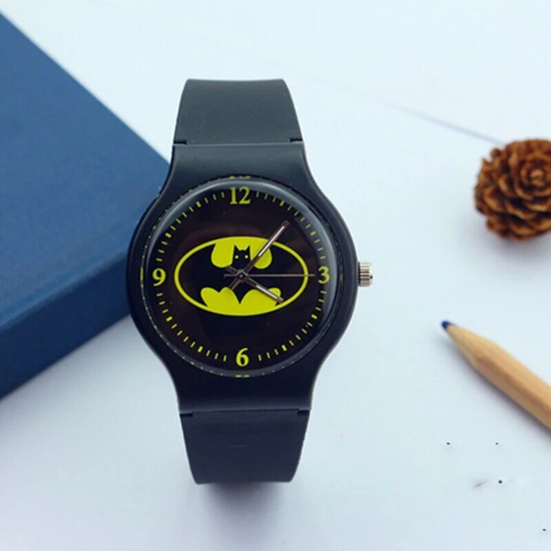Nowy 2019 popularny zegarek dla dzieci dzieci cartoon batman zegarki oglądać fajne prześcieradło z gumką dla dzieci, chłopców i dziewcząt