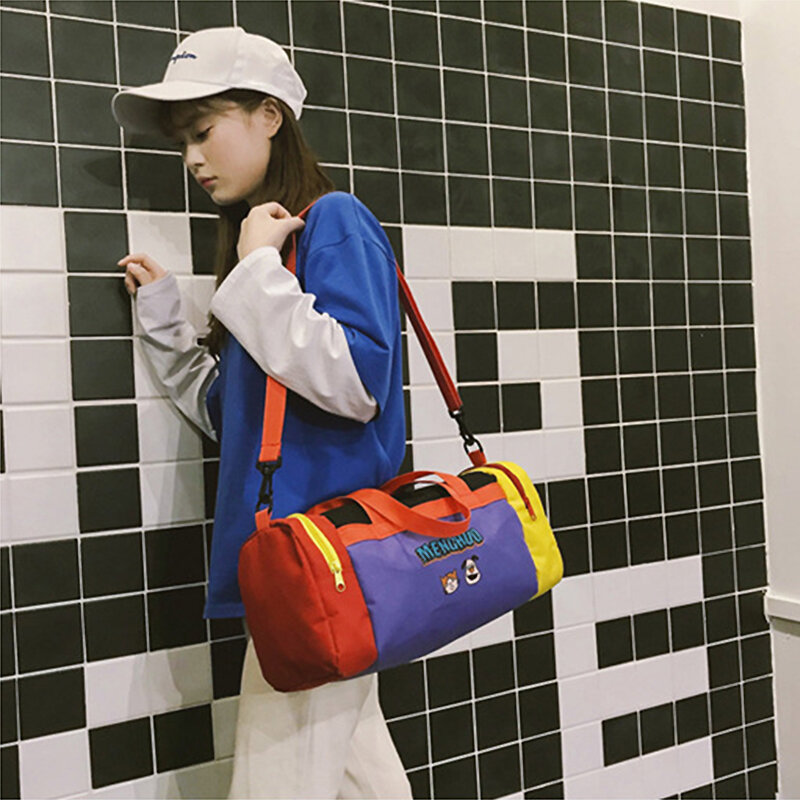 Женская сумка на плечо Youda, разноцветная, с рисунком, милая, портативная, дорожная, вместительная, дорожная сумка