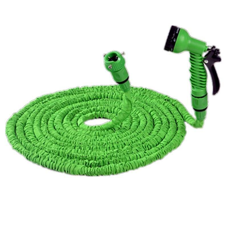Mangueira mágica flexível para irrigação, pistola de spray 7 em 1, conector rápido, 25ft/50ft/ft/ft, para jardim, carro, expansível