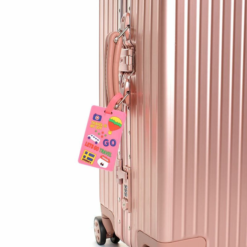Etiqueta de equipaje de Gel de sílice, accesorios de viaje, soporte de dirección de identificación, etiquetas de abordaje, 1 pieza