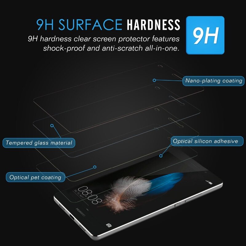 Protector de pantalla frontal de vidrio templado para móvil, película de vidrio templado prémium para Huawei Honor 5A, LYO-L21, L21, 5A, 5,0 pulgadas