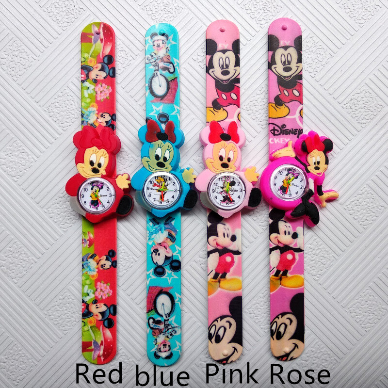 Schöne Mädchen Uhren Kinder Rosa Cartoon Anime Uhren Bunte Gummi Armband Armbanduhr für Mädchen Kinder Montre Enfant