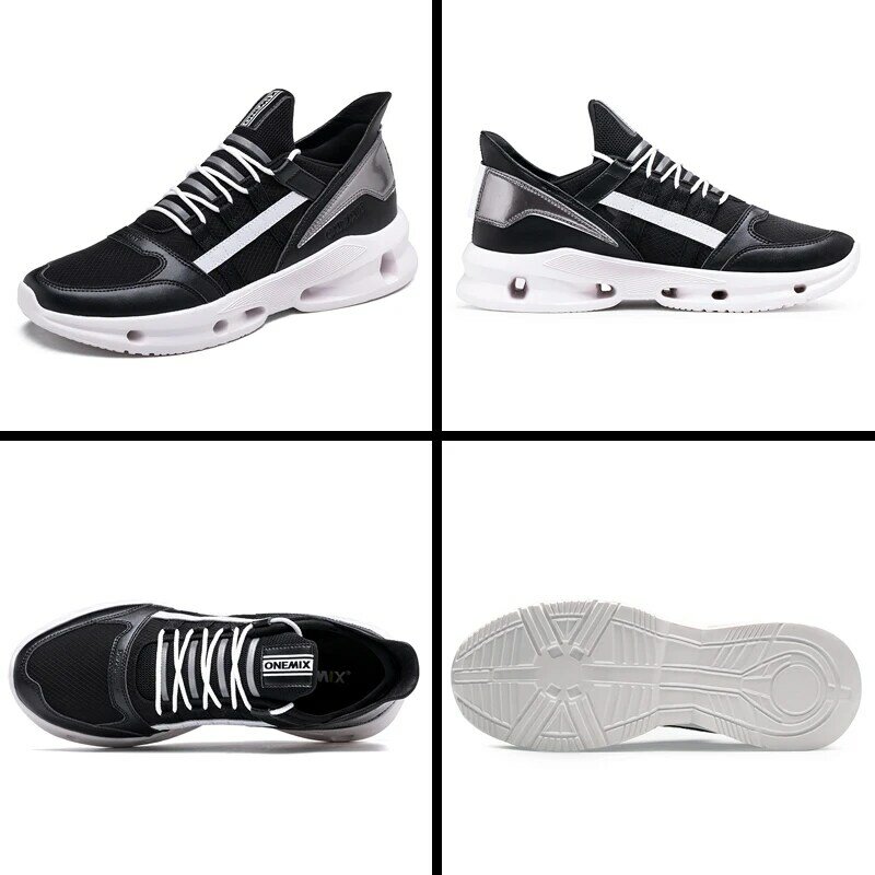 Onemix, tênis masculino aumentado, calçado vulcanizado esportivo vintage de altura branco 2020 para meninos, sapato para corrida ao ar livre