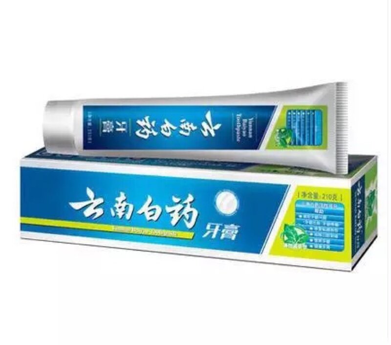 ยูนนาน Baiyao Antigingivitis ยาสีฟันสมุนไพรจีนส่วนผสมสมุนไพรป้องกันแผลในปาก Cool Mint 210G