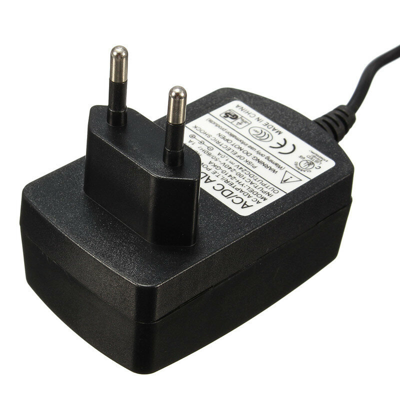 Adaptador de corriente de alta calidad para electrodomésticos, enchufe europeo de CA 1A 110-240V a 24V CC, negro, generador de niebla súper ultrasónico, 1 unidad
