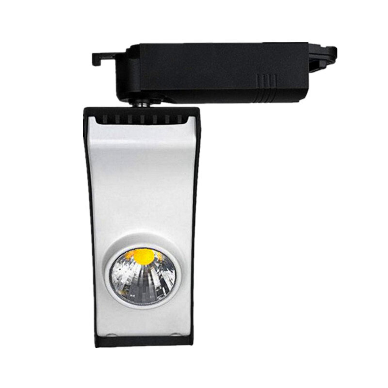 Светодиодный Трековый светильник с COB матрицей, s-образный Точечный светильник, регулируемое освещение для магазинов, торговых центров, выс...