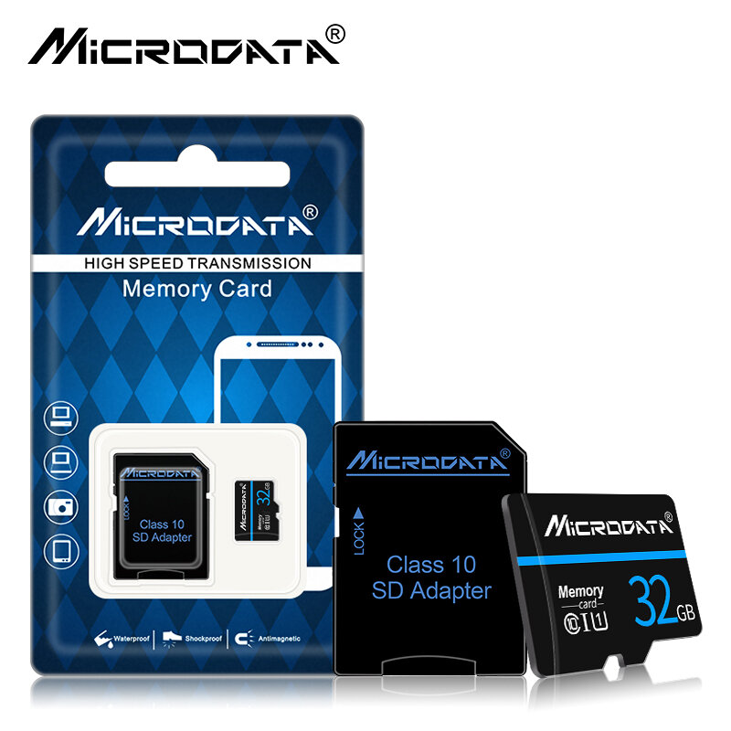 Mini tarjeta de memoria sd, 64GB, 32GB, 16GB, 8GB, 256gb, 4gb, minisd, flash, tarjeta TF, mapa, mini tarjetas sd con paquete, Adaptador SD gratis