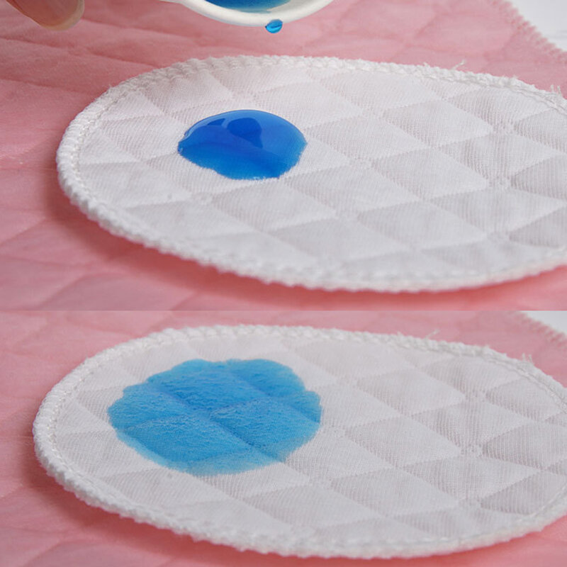 Guangcailun 10pcs Trois couches de coton lavable écologique Pads allaitement Coussinets d'allaitement 
