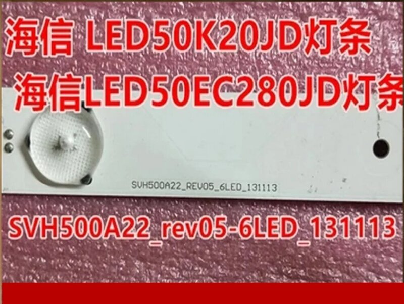 11 unid/lote 100% original para Hisense LED50K20JD luz LED SVH500A22_REV05_6LED_131113