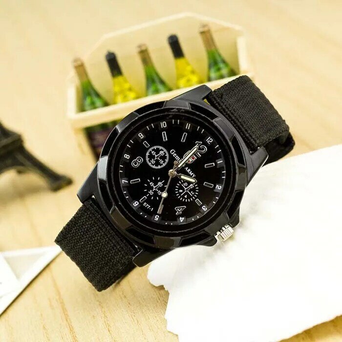 2022 nova marca famosa relógio de quartzo militar militar militar do exército dos homens correia da lona tecido analógico relógios de pulso esportes relógio de pulso
