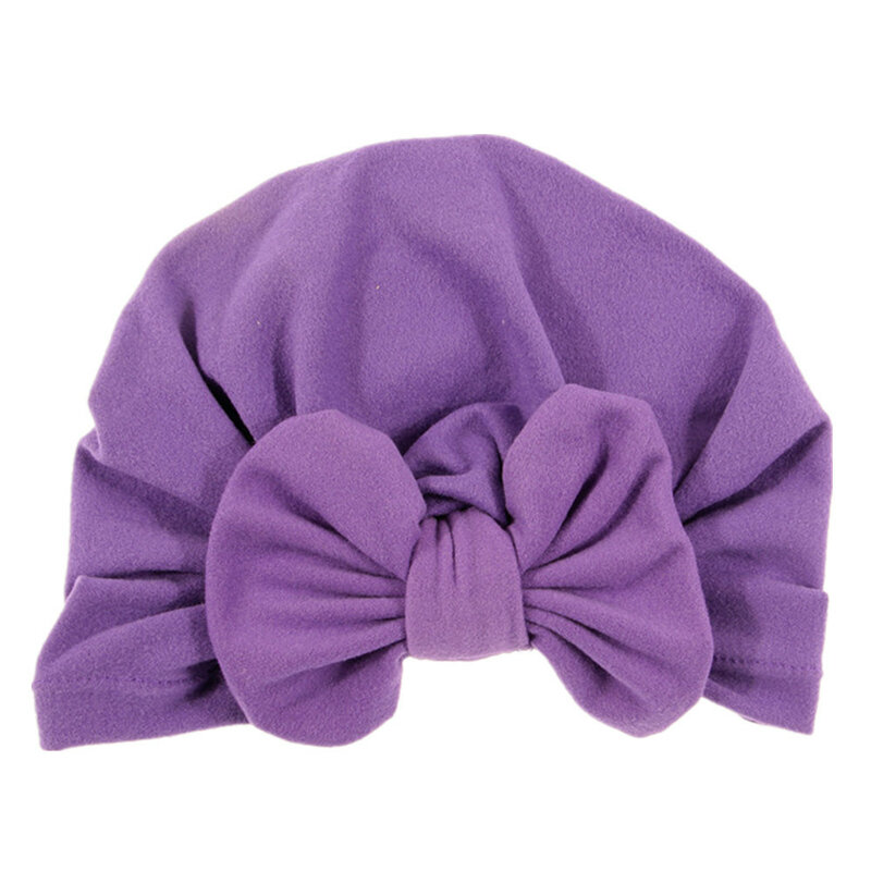 10 Colors Newborn Kids Big Bowknot Soft Cotton Blend Hat Caps Girls Clothes Accessories Headwear Birthday Gift