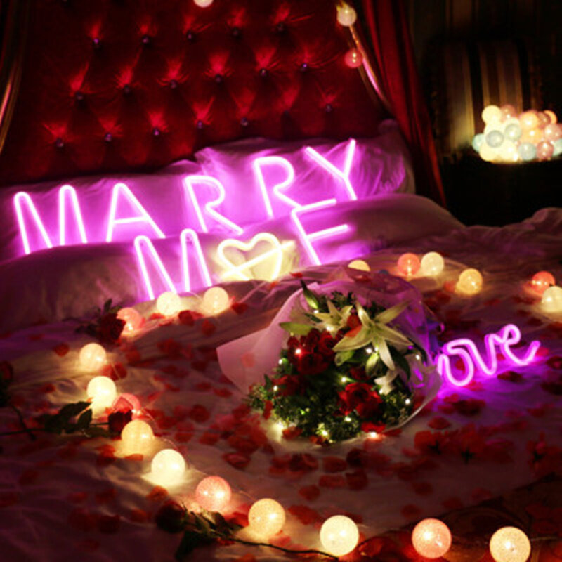 Неоновая светодиодная вывеска, праздничный неоновый светильник для вечерние НКИ, свадьбы, ночной Светильник для бара, домашний Настенный д...