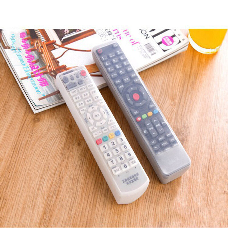 Silicone TV Remote Control Cover Air Condition Control Case Waterproof Dust Protective Storage Bag Organizer