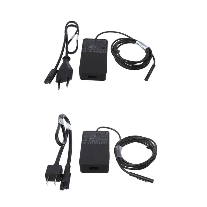 Carregador de fonte ac preta, alta qualidade, 12v, 2.58a, 36w, para microsoft superfície pro 3 pro 4 tablet carregador ue/eua plug 10166