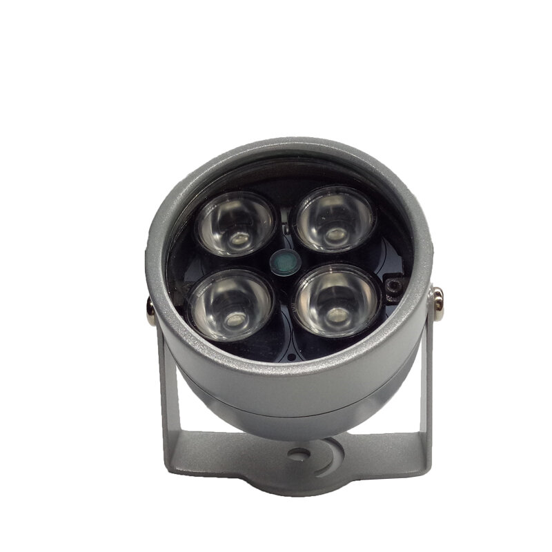 Evolylcam 4 IR LED 적외선 Illuminator 빛 CCTV 보안 카메라에 대 한 IR 밤 비전 채우기 조명 금속 회색 돔 방수