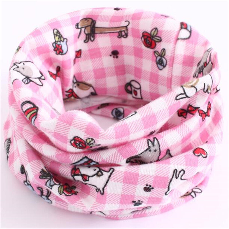 Nuevo Otoño Invierno 100% de Niños de algodón bufanda de chicas bufanda Baberos bebé niños O bufanda anillo encantador niños cuello Bufandas
