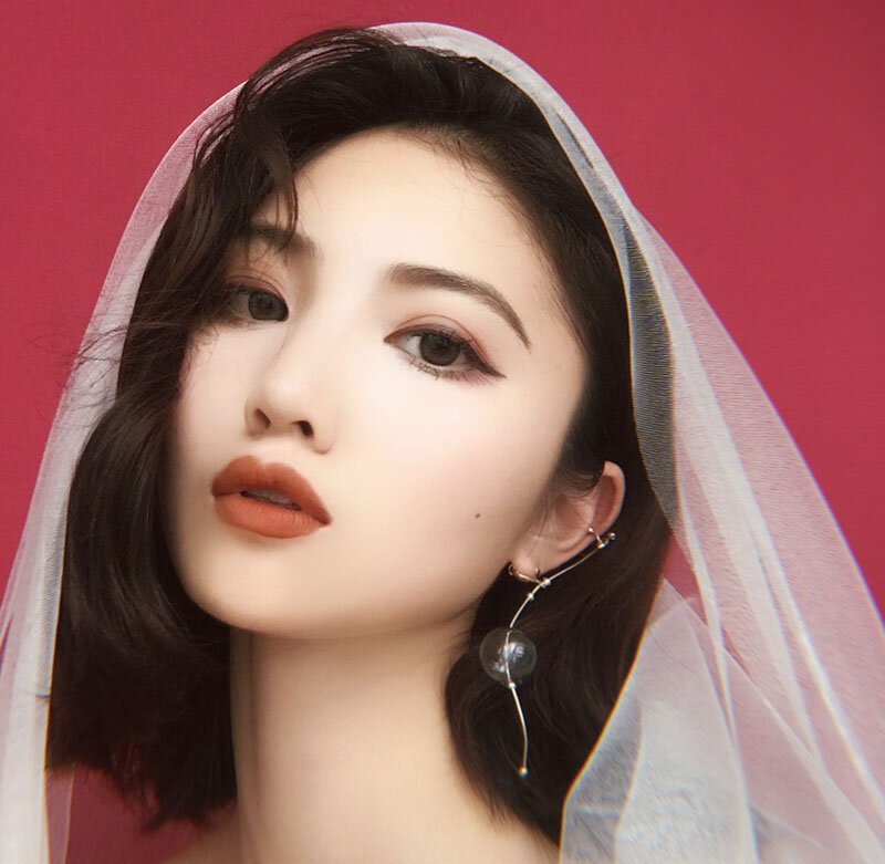 La couleur reste 1 an! Boucles d'oreilles en or 18K, grandes boucles d'oreilles uniques en verre fait à la main, style coréen pour femmes, Vintage, 2020