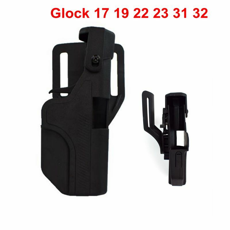 Pistolera táctica de la serie Glock, equipo de caza, cinturón de transporte para pistola Glock 17, 19, 22, 23, 31, funda de cintura para pistola de aire Airsoft