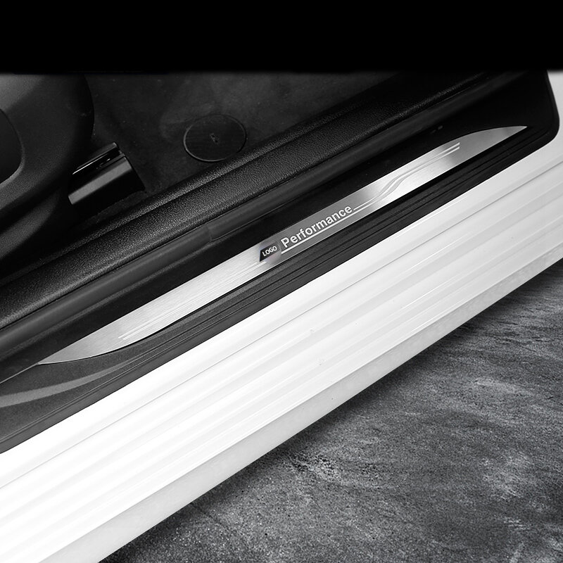 Autocollants de protection de plaque de seuil de porte, autocollants pour BMW série 3 4 5 3GT F20 F30 F34 X1 X3 X4 X5 X6 F32 F10 F16 E70