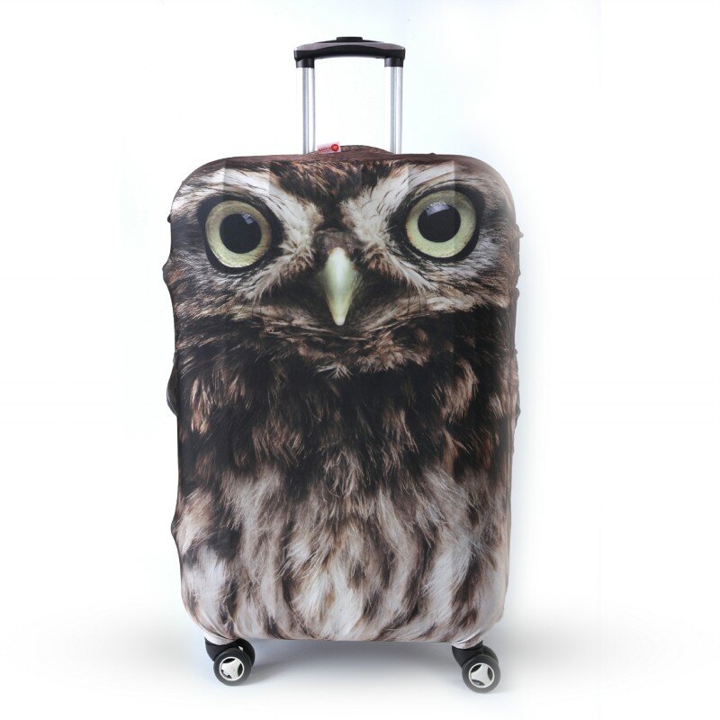 OKOKC-حقيبة سفر حمراء ريترو ، غطاء واقي مرن لحقيبة السفر ، 19 "-32" ، ملحقات السفر