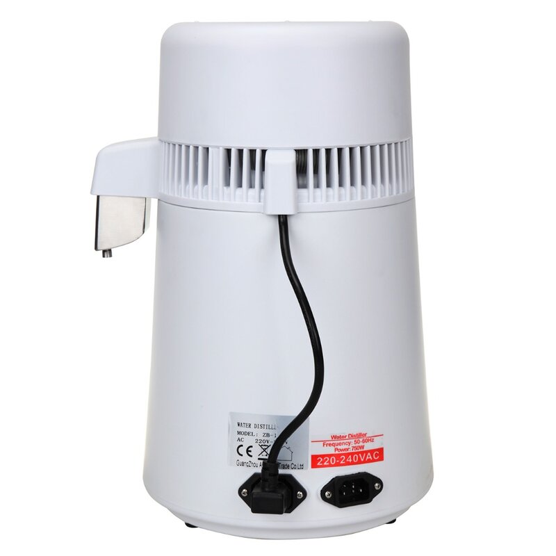 (Schip Uit Eu) 4L Zuiver Water Distilleerder Filter Machine Luchtreiniger Filtratie Ziekenhuis Home Office Keuken Wasser Destillie