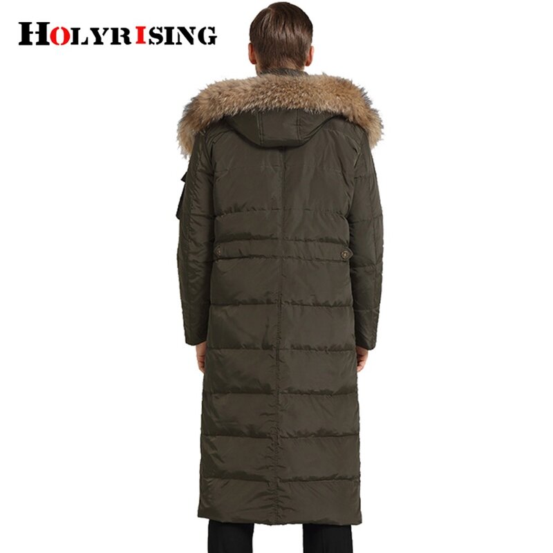 Holyrising-chaqueta con capucha para hombre, abrigo cálido de lujo, ropa de invierno, #18226