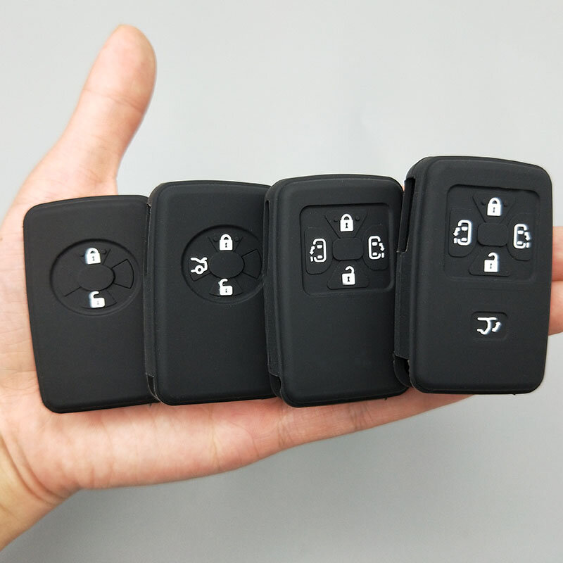 2/3 /4/5 button car key protect shell For Toyota Camry Avalon Corolla Yaris  Tarago Mark X RAV4 Voxy Estima Silicone Cover Case