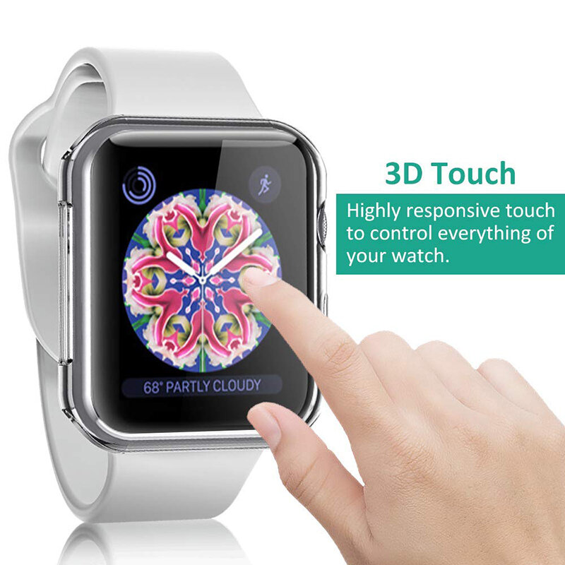 ProBefit – coque de protection complète pour Apple Watch, pour Apple Watch 4 3 2 1 40MM 44MM 360 clair étui en polyuréthane thermoplastique, pour Iwatch 4 3 2 1 38MM 42MM