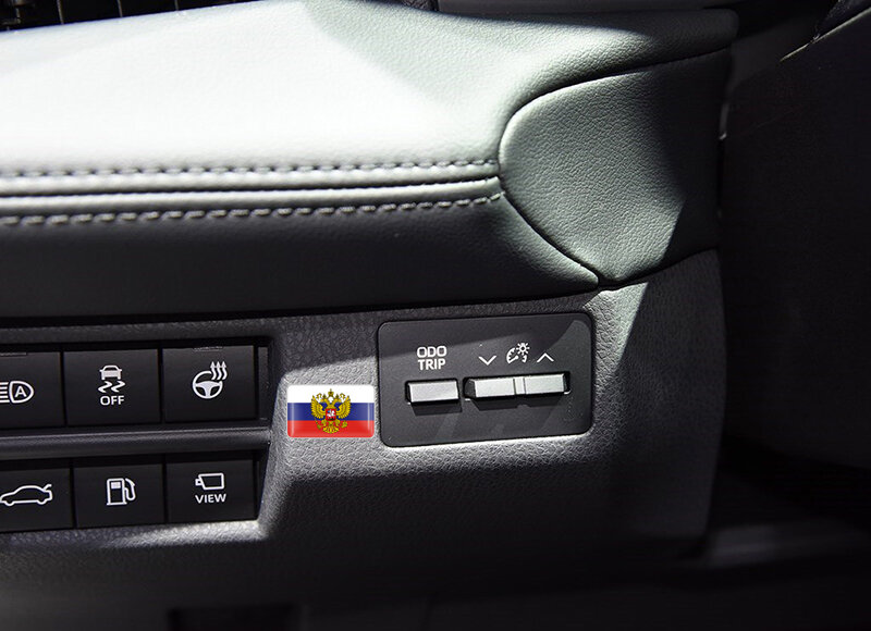 Auto Styling 50 Pcs Wapen van Rusland Auto 3D Decoratie Stickers Decals Russische Federatie Eagle Embleem Laptop telefoon decals