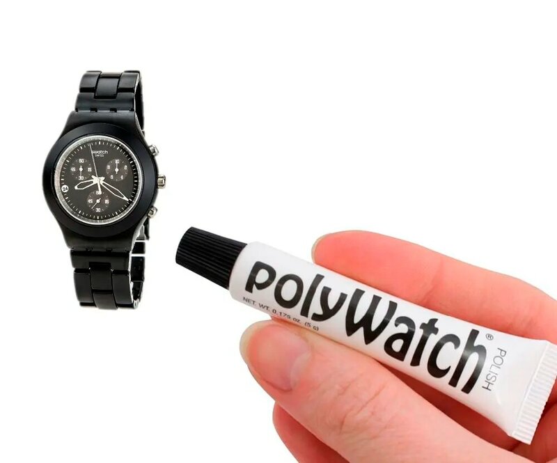 2 PCS POLYWATCH SCRATCH REMOVAL Plastic/Acrylic Watch Crystals Glasses Repair Vintage