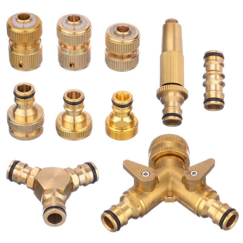 10 Type Threaded Connectors Garden Hose Tap Connector Garden Water Pipe Adapter for Garden Watering Irrigation System