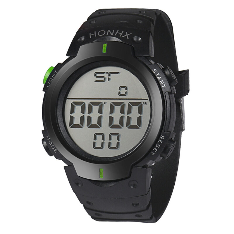 Mens Watches Fashion Waterproof Men's Boy LCD Digital Stopwatch Date Rubber Sport Wrist Watch Waterproof Relogio Clock reloj S7