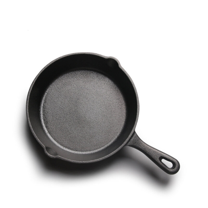 household Cast iron small frying pan 14cm/16cm/20cm/26cm mini uncoated non-stick pan kitchen supplies cookware