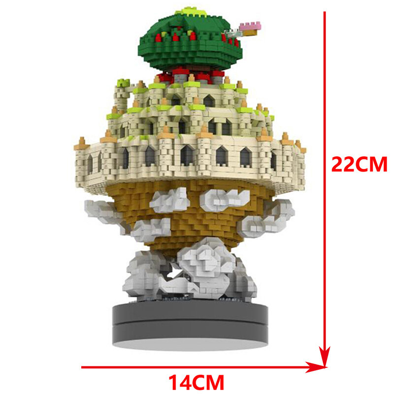 Céu cidade a princesa castelo mini blocos de brinquedo 3000 pçs engraçado castelo modelo blocos de construção tijolos diy educacional presente aniversário