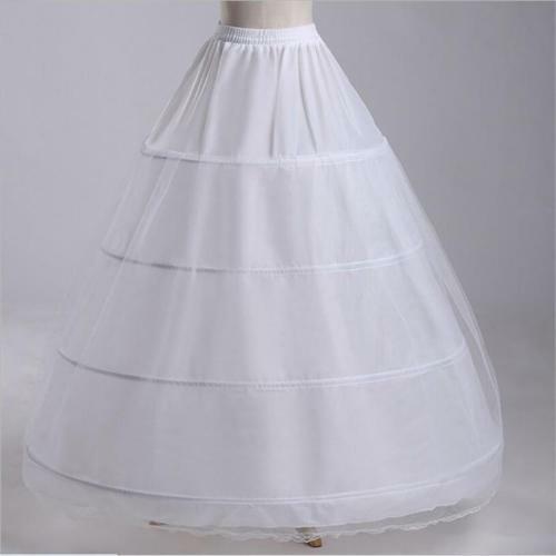 Petticoat para vestidos de casamento 4 aros longo tule petticoat casamento underskirt