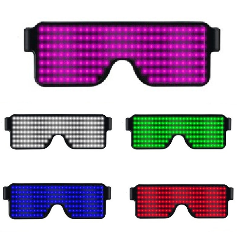 11โหมด Quick แฟลช Led แว่นตาปาร์ตี้ USB แว่นตาส่องสว่างเรืองแสงคอนเสิร์ต Light ของเล่นเด็กตกแต่งคริสต์ม...
