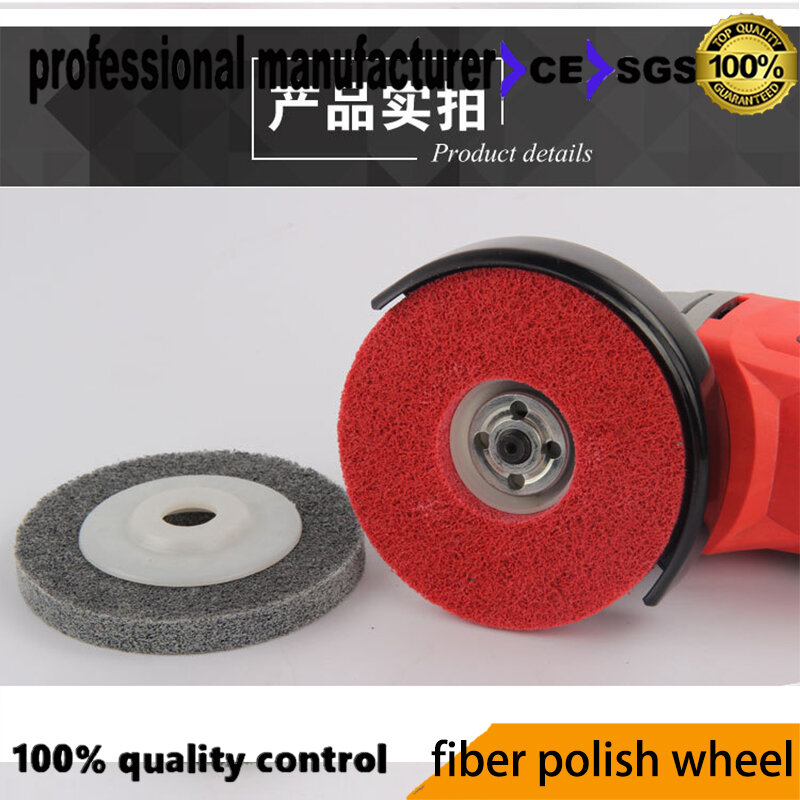 Roda de moagem da roda da fibra de 5 pces para o furo de núcleo de lustro de 100mm 16mm a bom preço e entrega rápida