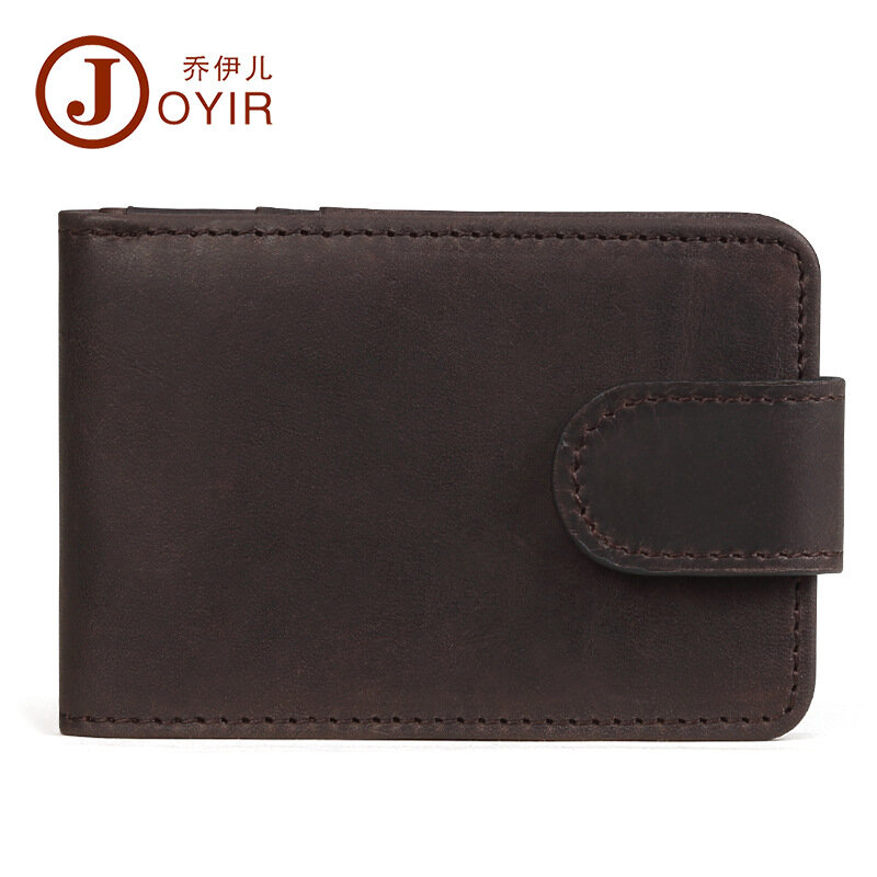 New style leather card holder wholesale retro casual Stylish men's card holder/card holder cowhide RFID antimagnetic MEN'S bag