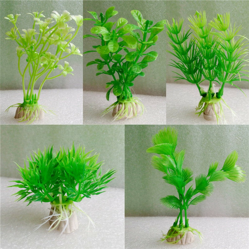 1個のプラスチック製水族館植物ワンダーグラス装飾水槽の風景