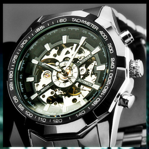 Winnaar Automatische Horloge Mannen Klassieke Transparant Skeleton Mechanische Horloges Militaire Forsining Klok Relogio Masculino Met Doos