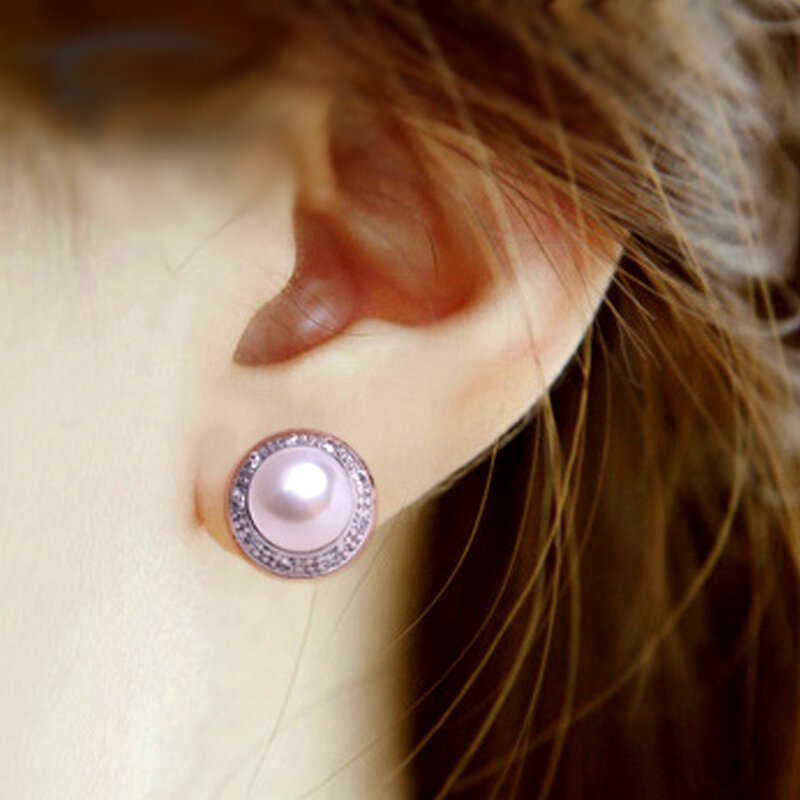 FENASY – boucles d'oreilles en perles d'eau douce pour femmes, bijoux à la mode, Style coréen, Style Boho, en argent Sterling 925