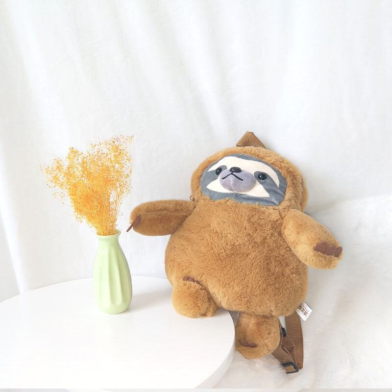 Adorável sloth menino brinquedo de pelúcia boneca urso de pelúcia boneca sloth ombro saco crianças namorada e namorada presente aniversário