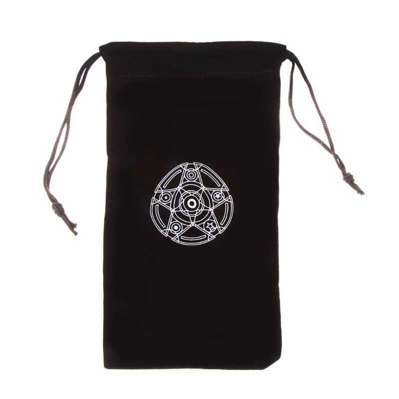 Velours pentagramme Tarot carte sac jouet bijoux maison Mini cordon paquet