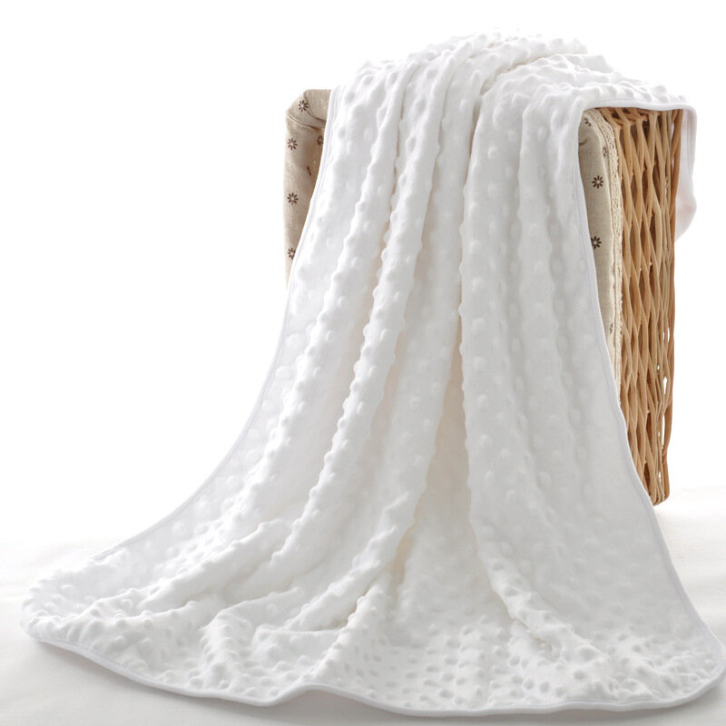 Детское фланелевое одеяло Minky, однотонное флисовое Пеленальное Одеяло для новорожденных, 75*100 см