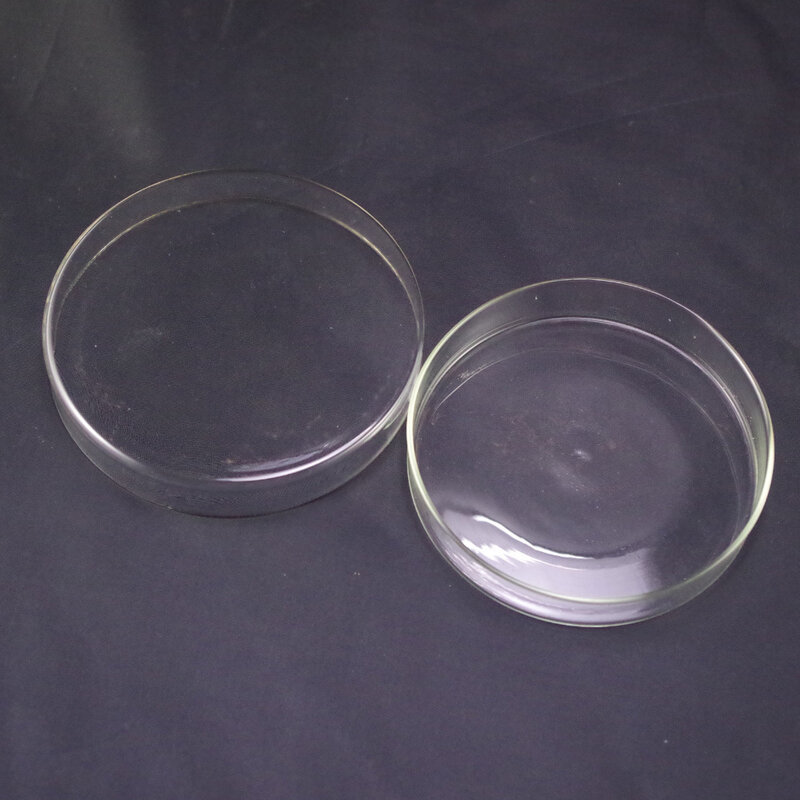 90mm Petri dishes with lids clear glass