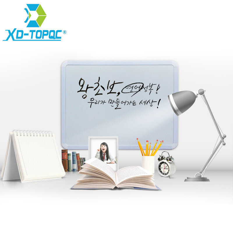 Xdi-pizarra blanca magnética para decoración del hogar, marco de PVC para mensajes y notas, 28x36cm, WB01